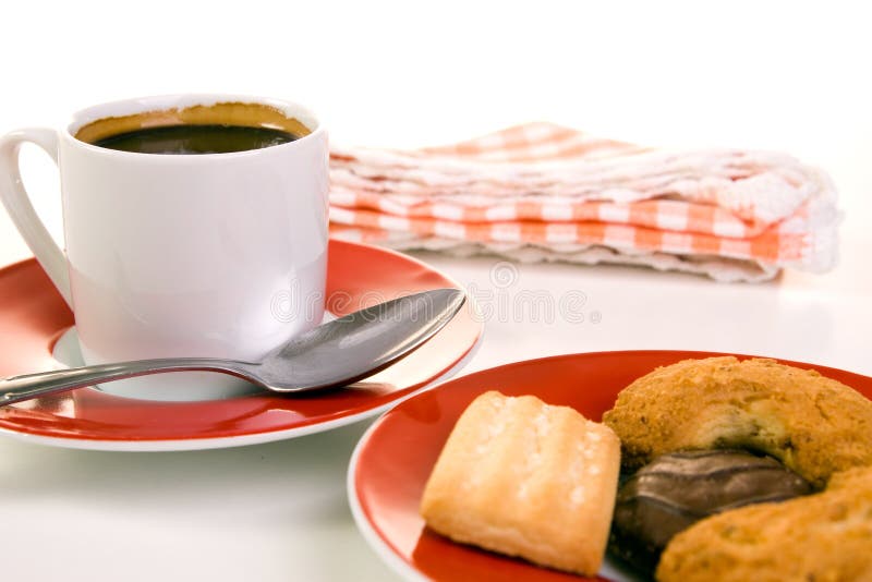 Coffee ready stock photo. Image of pleasure, plate, work 12477234