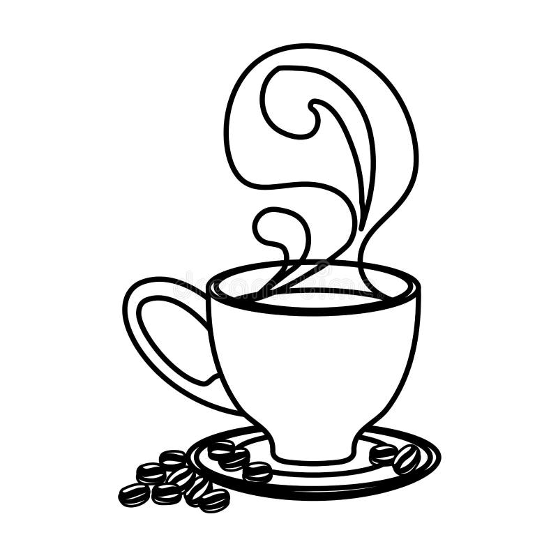 Coffee related icons image stock illustration. Illustration of flavored