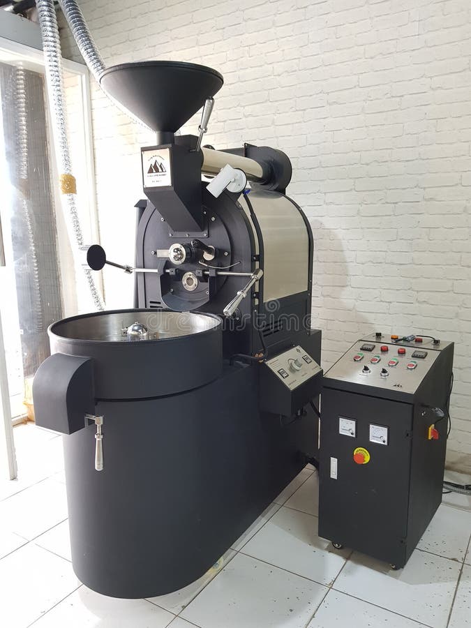 The Coffee Roaster Machine stock image. Image of aceh 222594803