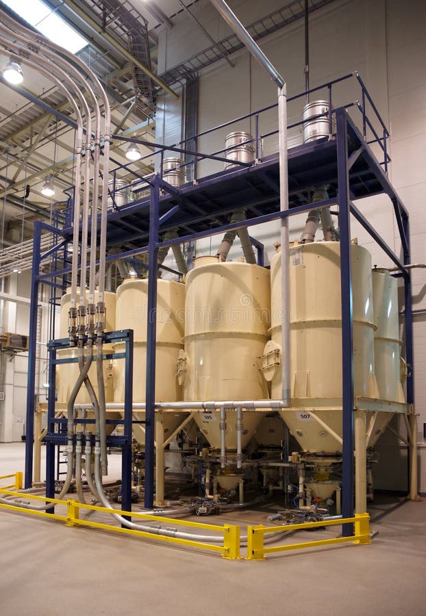 Coffee roasting plant stock photo. Image of duct, installation 25127930