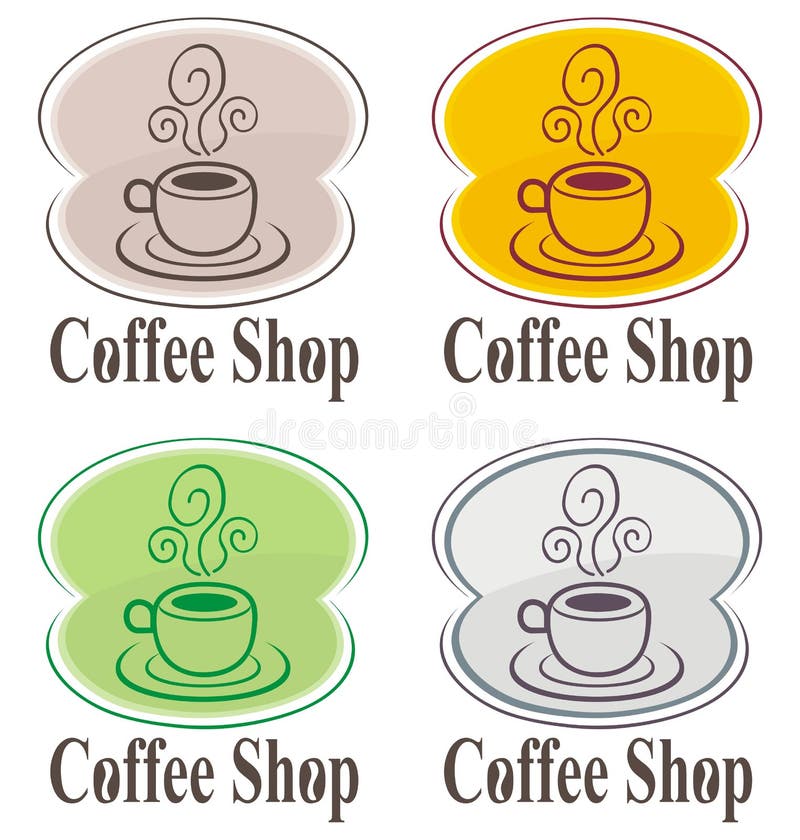 Coffee shop logo stock illustration Coffee shop logo stock illustration