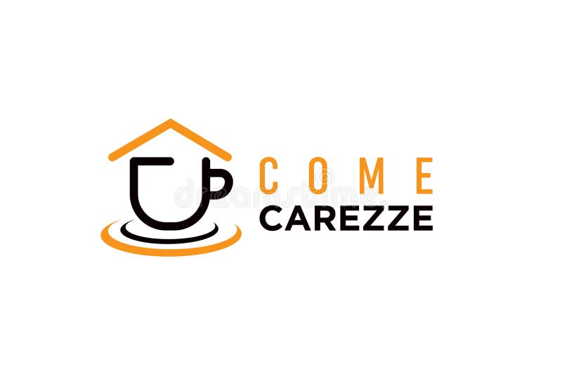 Design pentru sigla magazinului de cafea. sigla pentru ceașca de cafea. design pentru sigla casei de cafea. design minimalist pent royalty free illustration