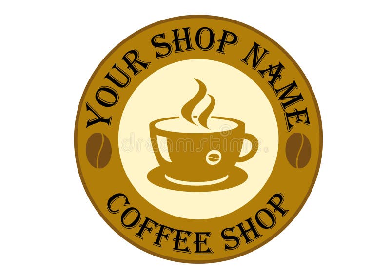 Coffee Shop Logo Sign stock vector. Illustration of icon 27188883