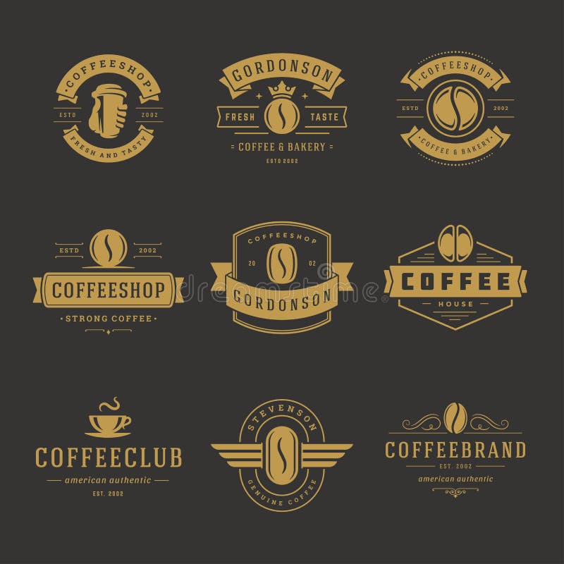 Coffee Take Away Shop Logo Template Vector Illustration with Mug ...