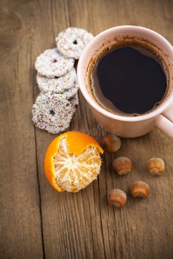 Coffee and snacks stock photo. Image of snack, brown 36939034