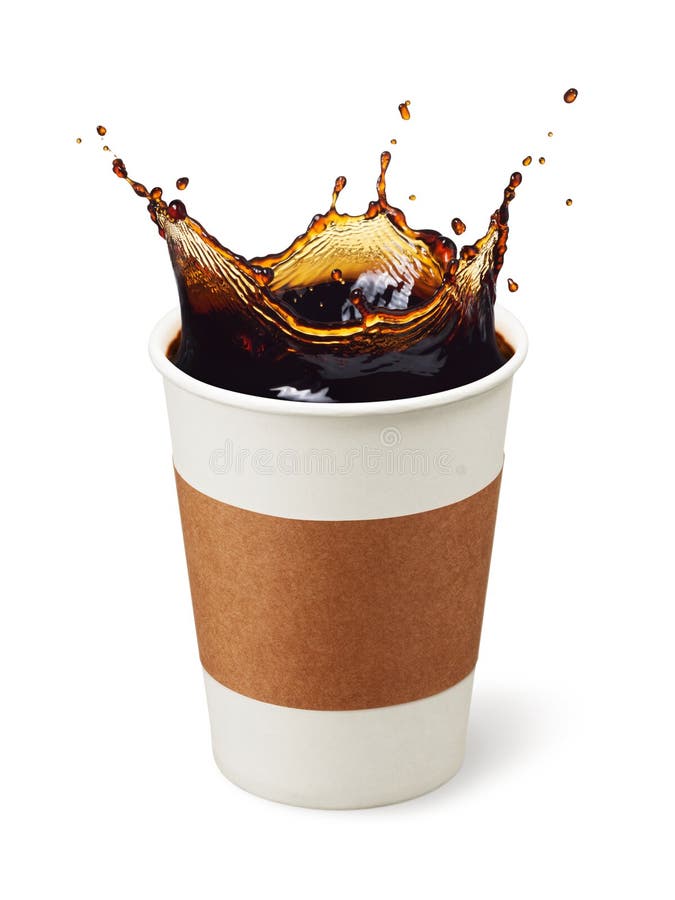 Coffee splash stock image. Image of drink, drop, motion 19921993