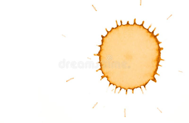 Coffee Spot on a White Background Stock Image Image of macro, pattern