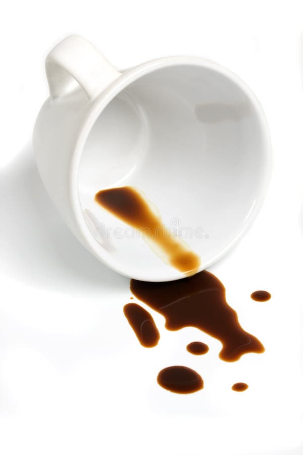 Coffee stain stock photo. Image of stain, white, spill 9752252
