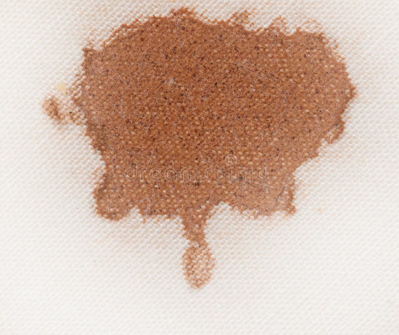 Coffee Stain on a White Material Stock Image Image of stain, stained