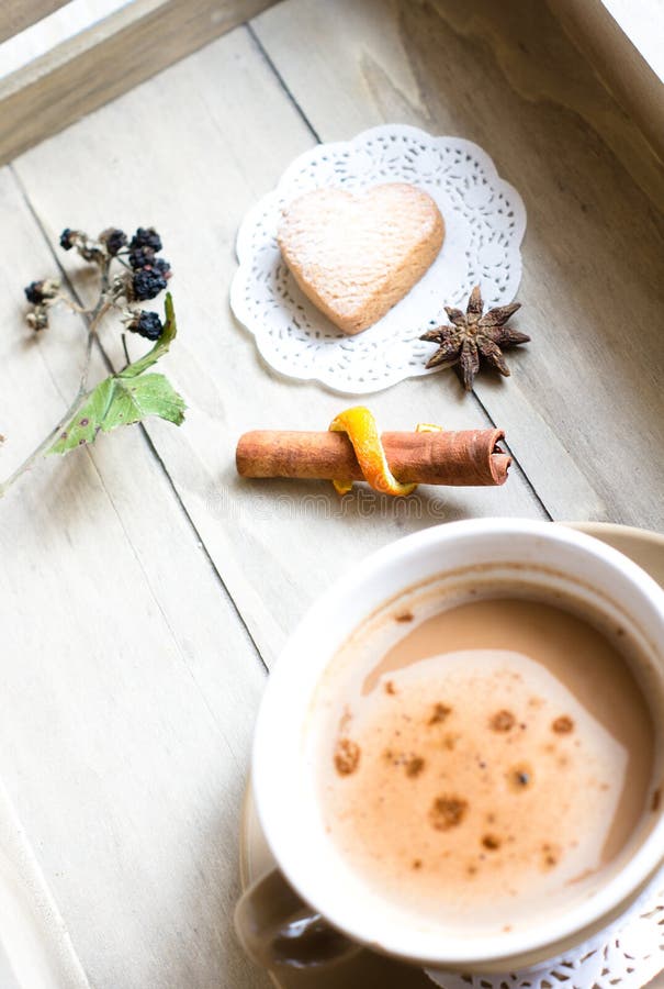 Coffee and sweets stock photo. Image of bubble, milk 37635382