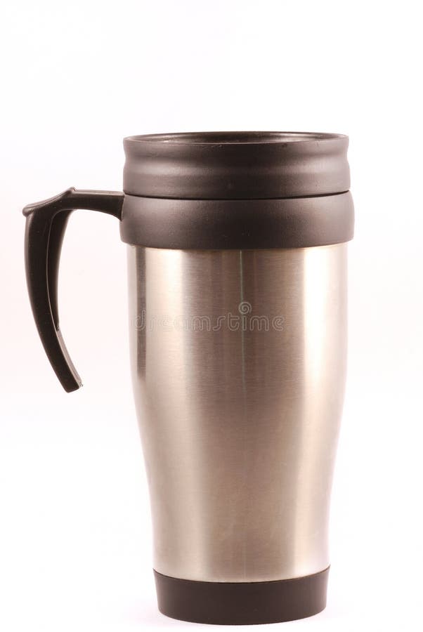 Coffee thermos mug stock image. Image of portable, cooler 12590895