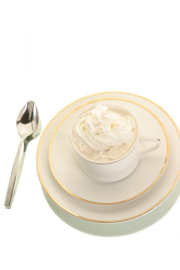 Coffee Topped with Whipped Cream Stock Image Image of copy, dish 351325