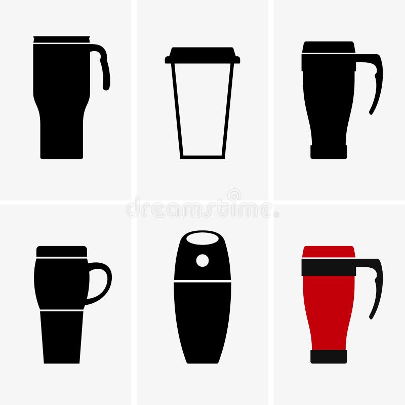 Coffee Travel Mug stock vector. Illustration of vector 86396419