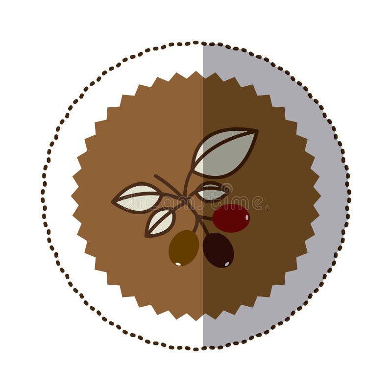 Coffee tree icon image stock illustration. Illustration of emblem 86210935