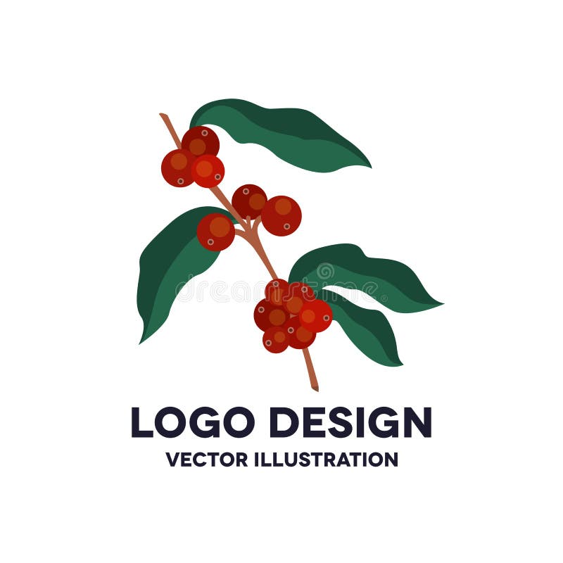 Coffee tree vector icon stock illustration. Illustration of bush 179685591