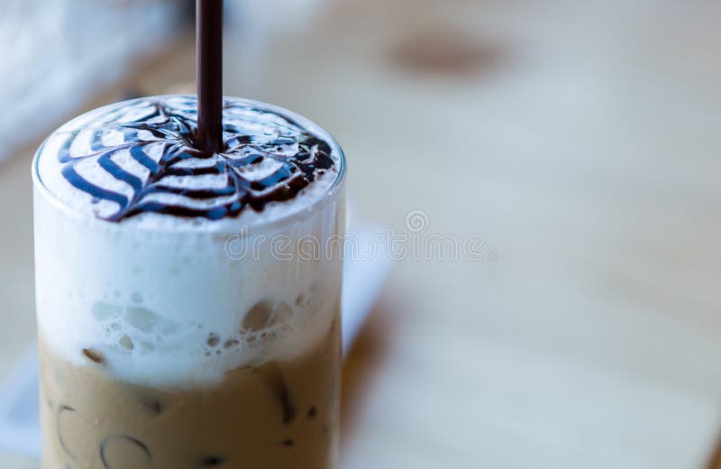 Coffee with whipped cream stock image. Image of restaurant 38582989