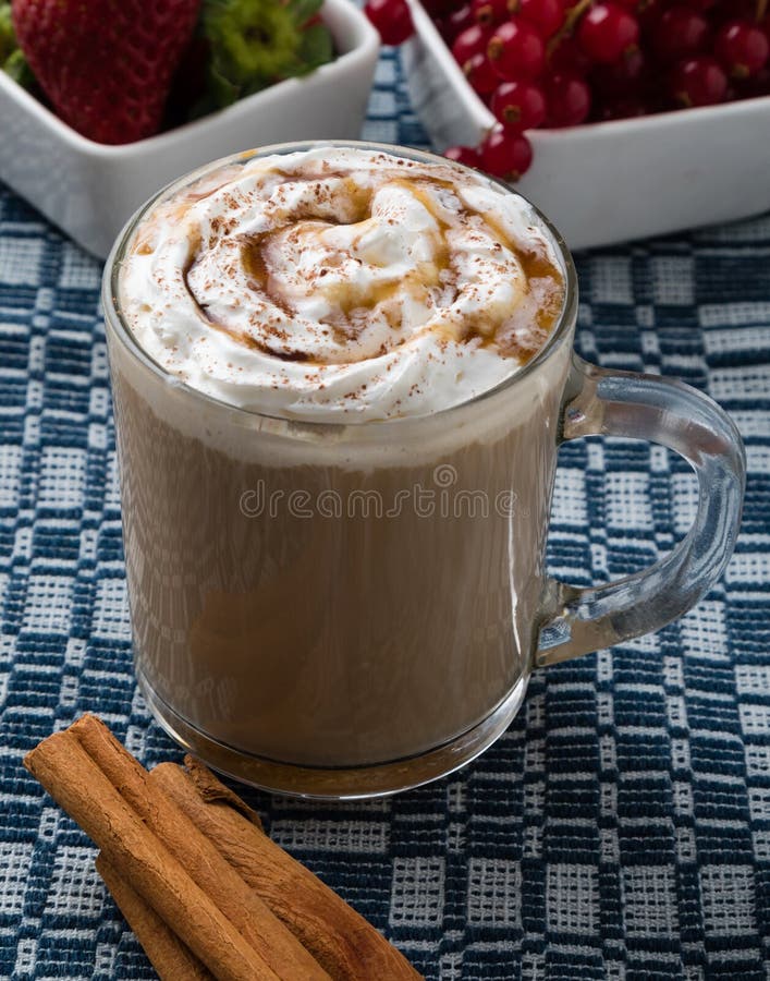 Coffee with whipped cream stock photo. Image of frappuccino 67732894