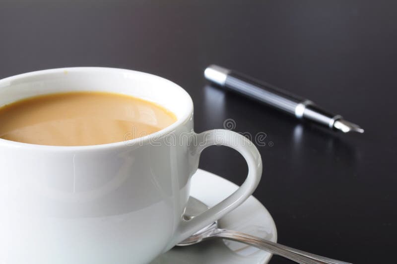 Coffee at work stock photo. Image of morning, coffee 14597096