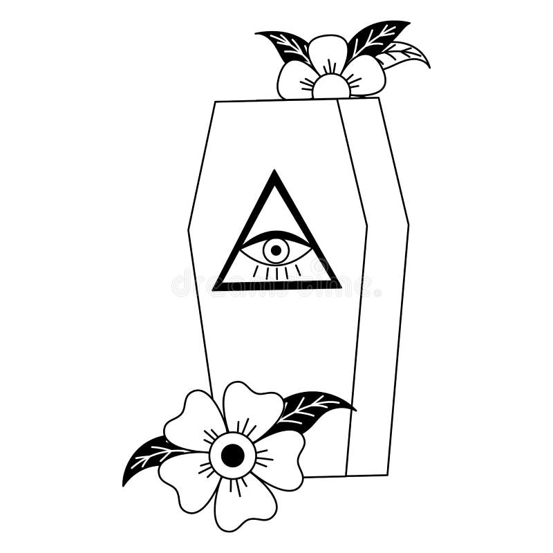 Coffin Tattoo Stickers for Sale  Redbubble