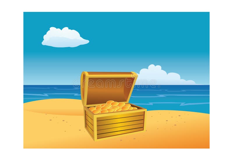 Coffre de trésor illustration stock Coffre de trésor illustration stock