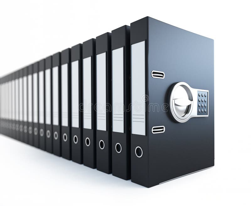 Coffre Fort De Depliant De Bureau Illustration Stock Illustration Du Fort Coffre 22312857