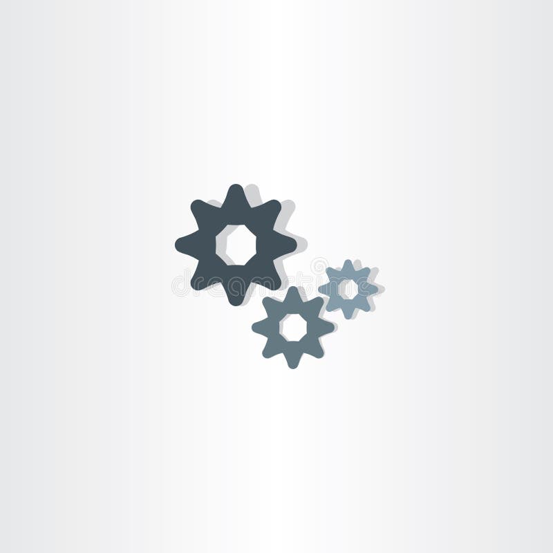 Cogs Icon Vector Gears Symbol Design Element Stock Vector