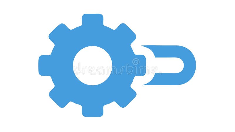 Cogwheel Gear Settings Icon for Configuration Process Adjust, vector design Generative AI stock illustration