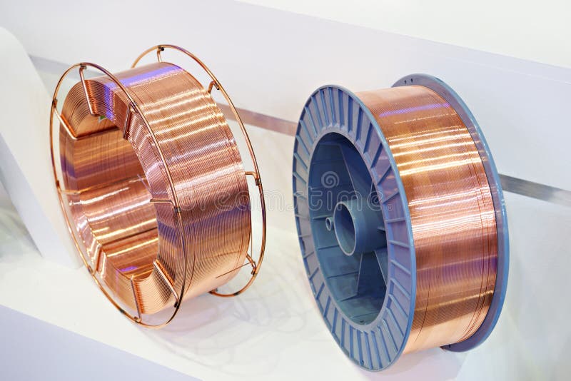 Coil copper wire stock image. Image of cables, electricity 164658651