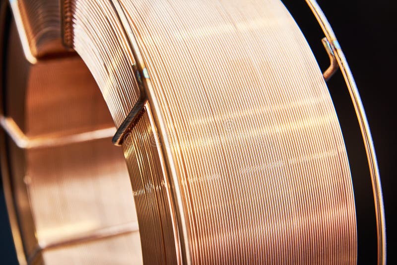 Coil of copper wire stock image. Image of copper, industry 262353441
