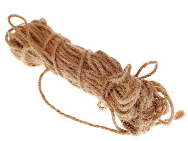 Coil of rope isolated stock image. Image of knot, tied 20899971