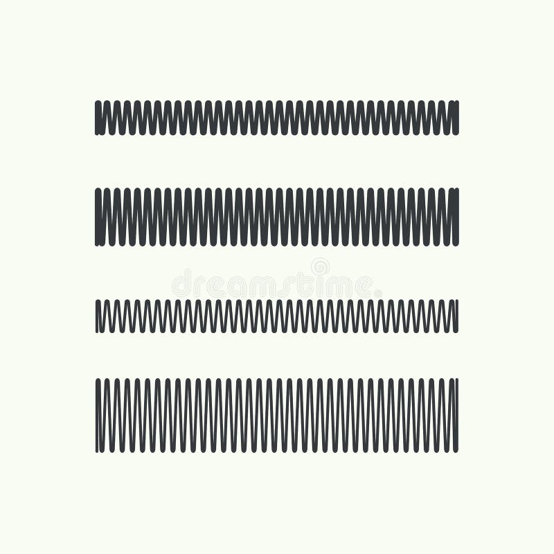 Coil spring vector icon. royalty free illustration