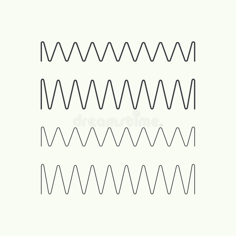 Coil spring vector icon. royalty free illustration