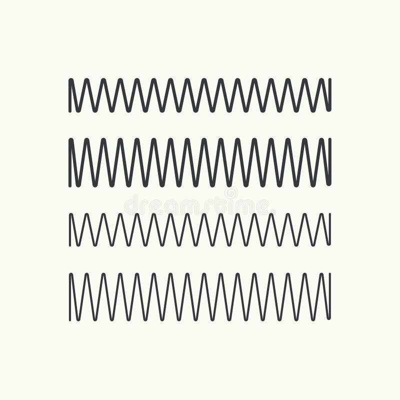 Coil spring vector icon. royalty free illustration