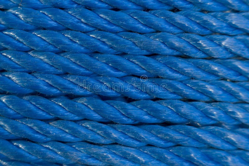 Coiled Blue Nylon Rope background