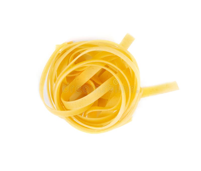 Coiled long Italian spaghetti on a white background. Italian pasta spaghett stock images, royalty-free photos and pictures