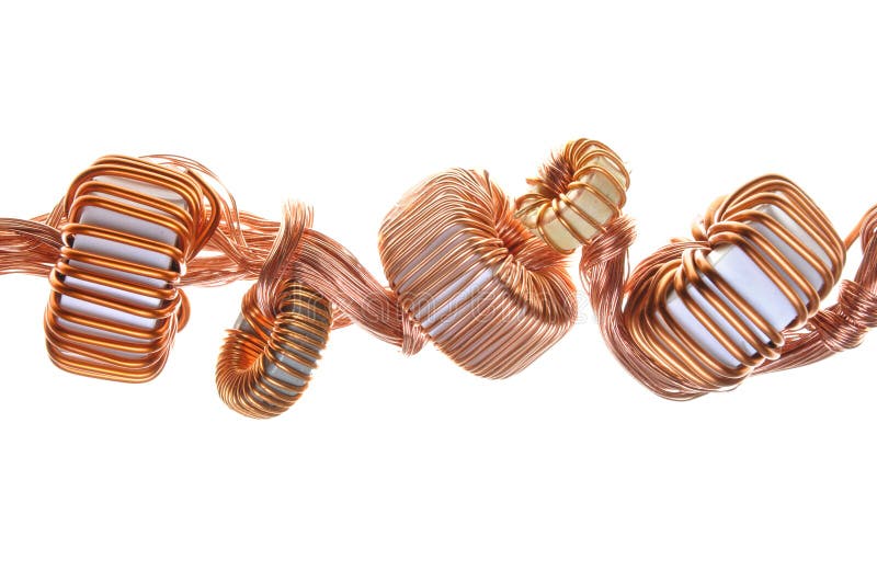 Coils and copper wire stock image. Image of device, 33977447