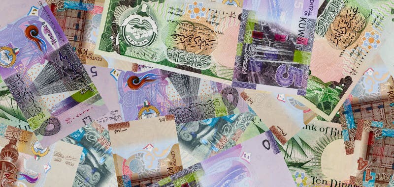 Coin de Koweitien billets de banque de 10 dinars photo stock Coin de Koweitien billets de banque de 10 dinars photo stock