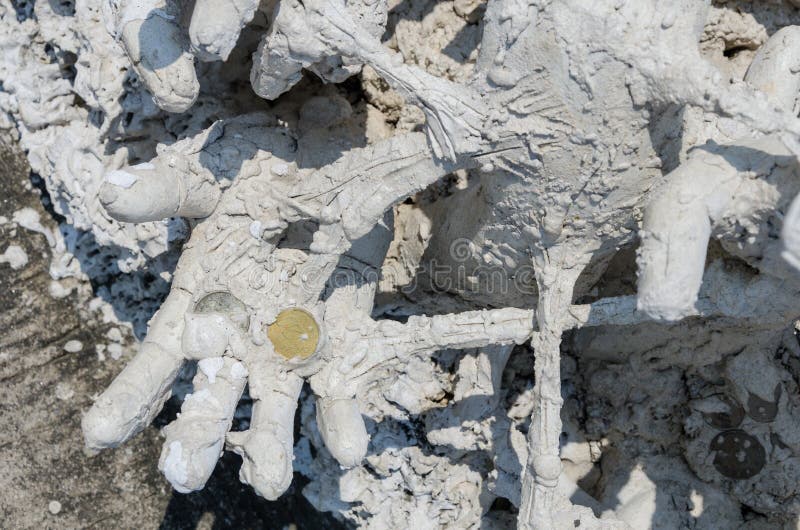 Dead Man Hand in Rubble after Earthquake Disaster Stock Image Image