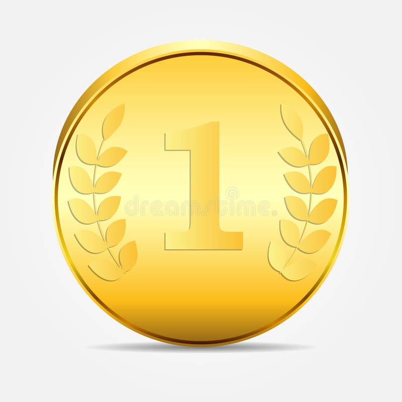 Coin Gold Vector Icon Vector Illustration Stock Vector - Illustration