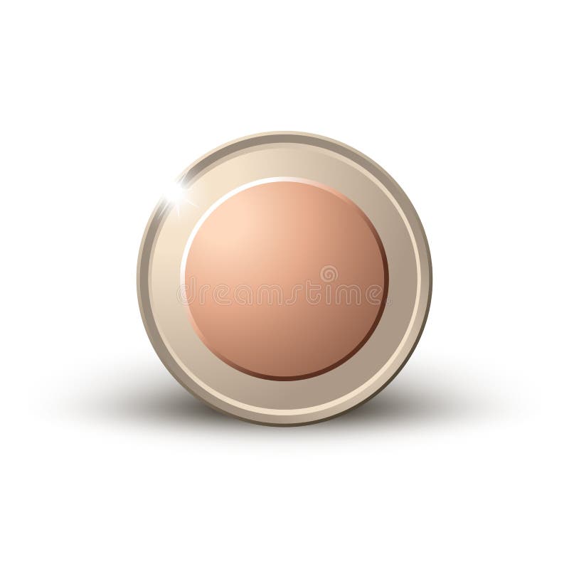 Coin on white background isolated object abstract stock illustration