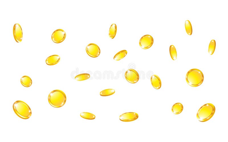 Coin on white background isolated object abstract stock illustration