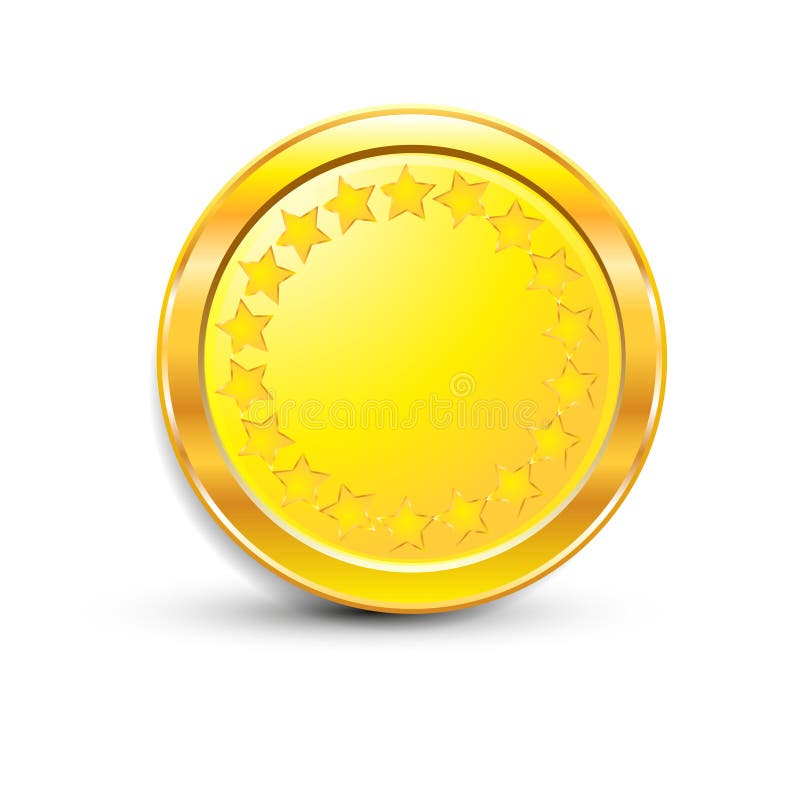 Coin on white background isolated object abstract royalty free illustration