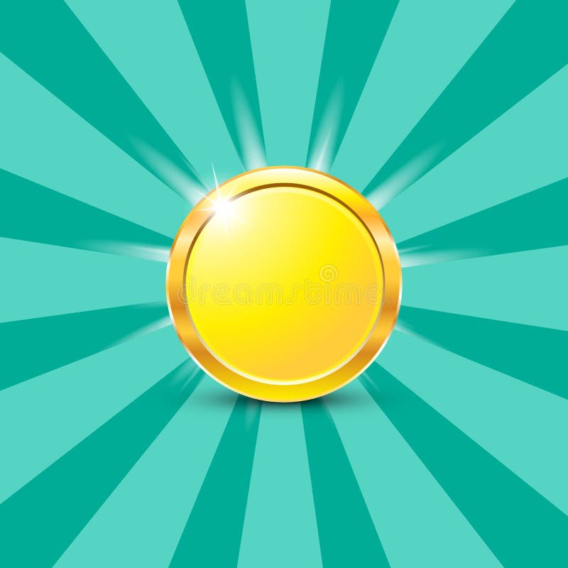 Coin on white background object abstract royalty free illustration