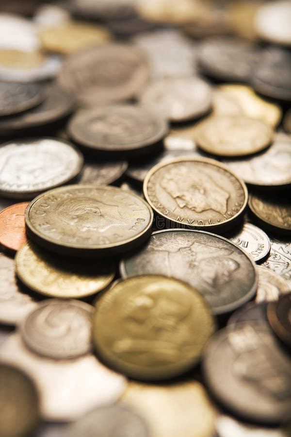 coins den blandade internationalen arkivfoto coins den blandade internationalen arkivfoto