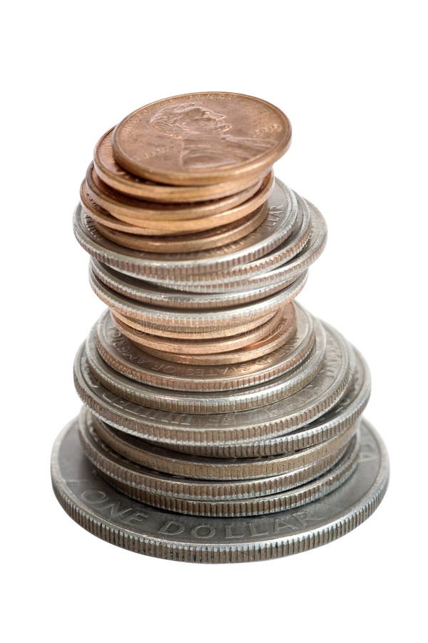 coins dollaren fotografering för bildbyråer coins dollaren fotografering för bildbyråer