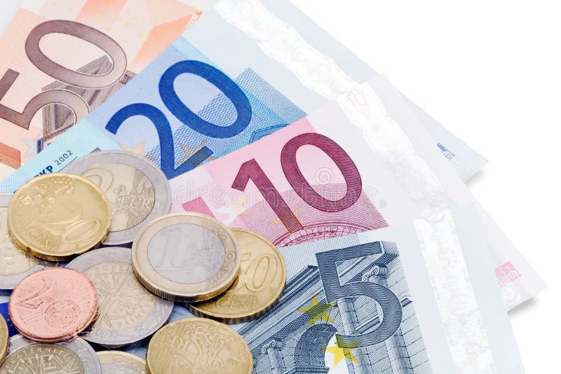 coins euroanmärkningar royaltyfria foton coins euroanmärkningar royaltyfria foton