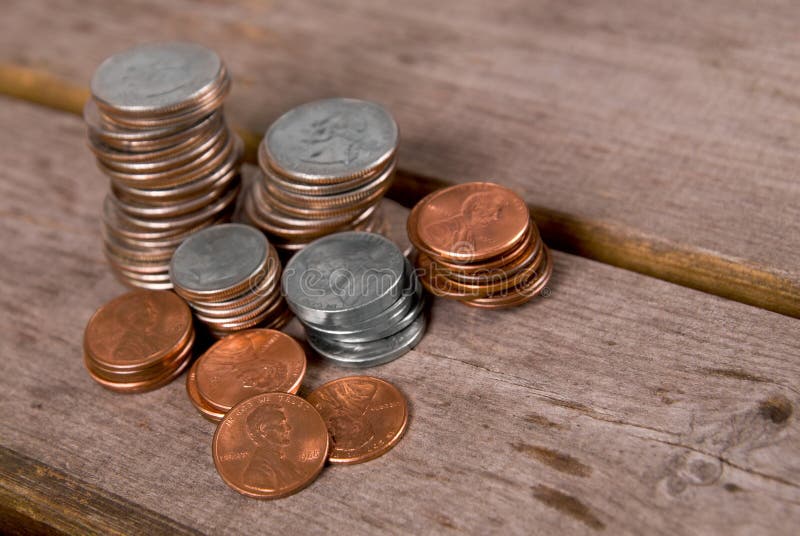 Close-up of Coins on Table · Free Stock Photo