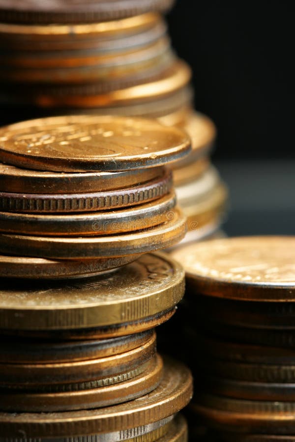Coins stacks royalty free stock image