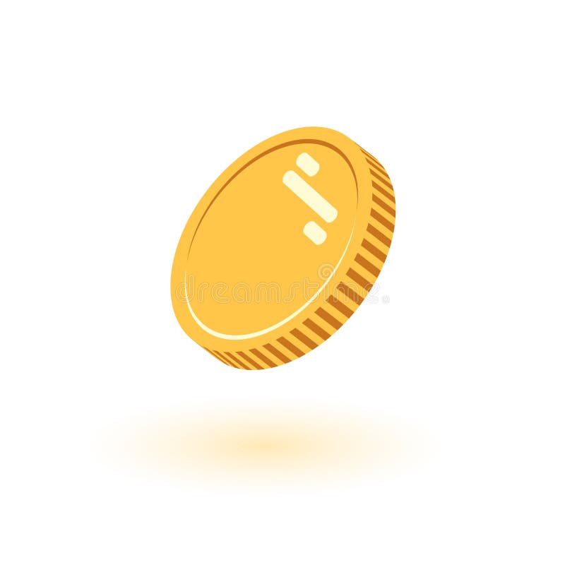Coins Set of Vector Sprites for Rotation Animation. Isolated Gold Coin ...