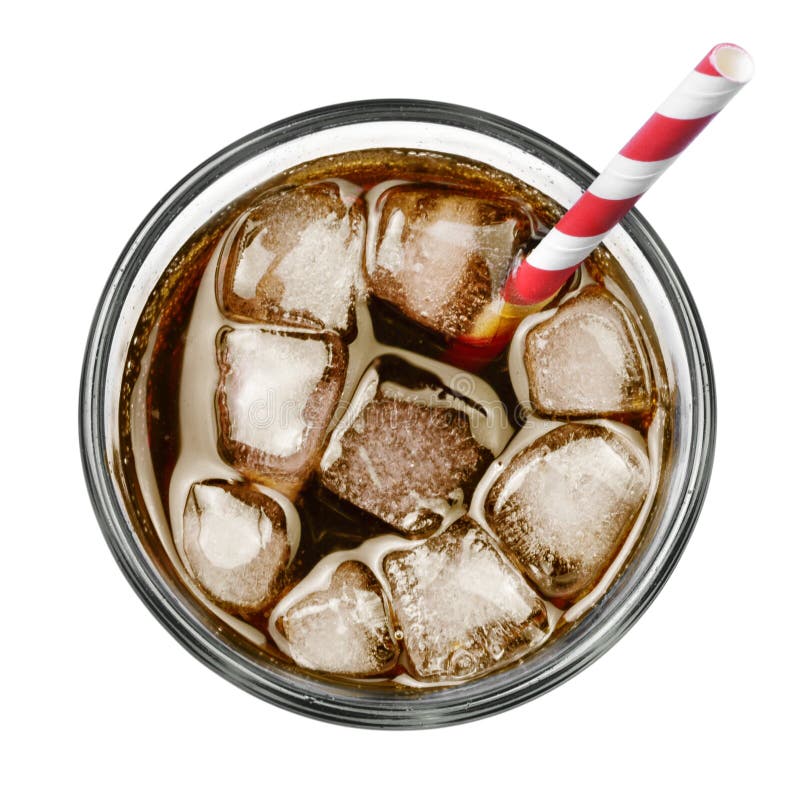 Cola med is och dricka sugrör fotografering för bildbyråer Cola med is och dricka sugrör fotografering för bildbyråer